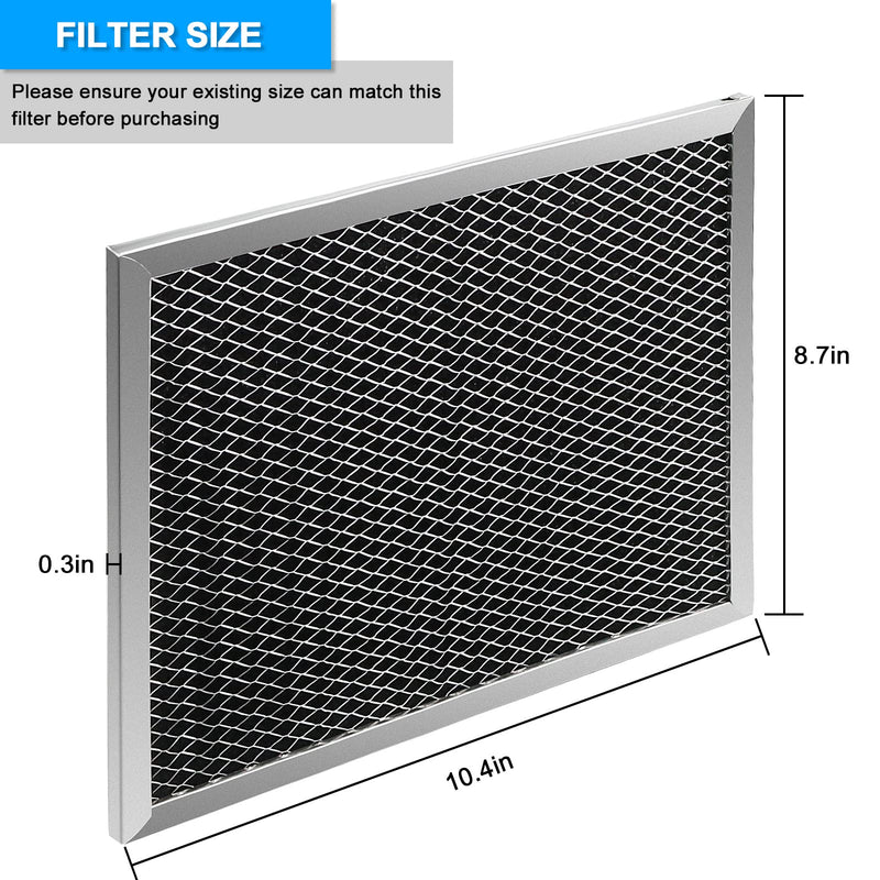 97007696 Range Hood Filter for 39000 51000 & 53000 Series Range Hoods,Range Hood Filter 8 3/4 x 10 1/2, Aluminum Charcoal Combo (Pack of 2) - NewNest Australia