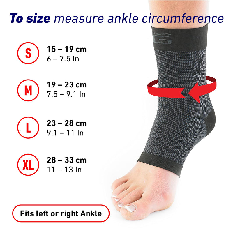 Neo-G Ankle Support Running, Sports, Daily Wear - Ankle Brace, Achilles Tendonitis Support, Sprained Ankle Supports for Weak Ankles and Joint Pain. Multi Zone Ankle Compression - Airflow - L - Black - NewNest Australia
