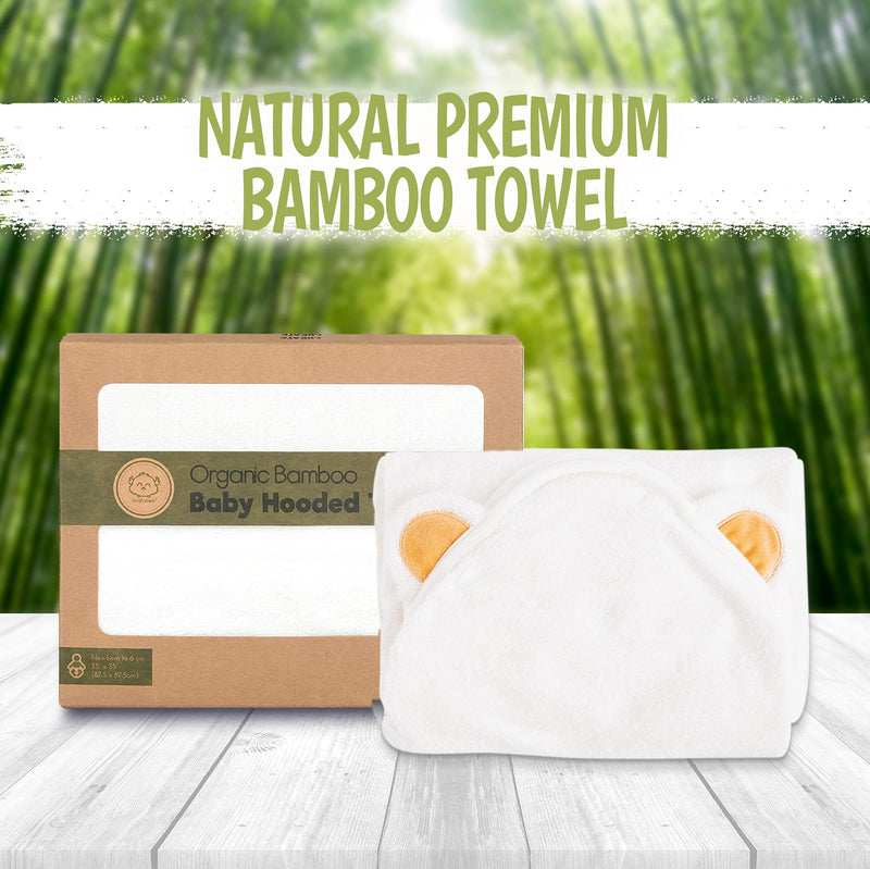 Baby Hooded Towel - Bamboo Baby Towel by KeaBabies - Organic Bamboo Towel - Infant Towels - Large Bamboo Hooded Towel - Baby Bath Towel with Hood for Girls, Babies, Newborn Boys, Toddler (Bear) Bear - NewNest Australia