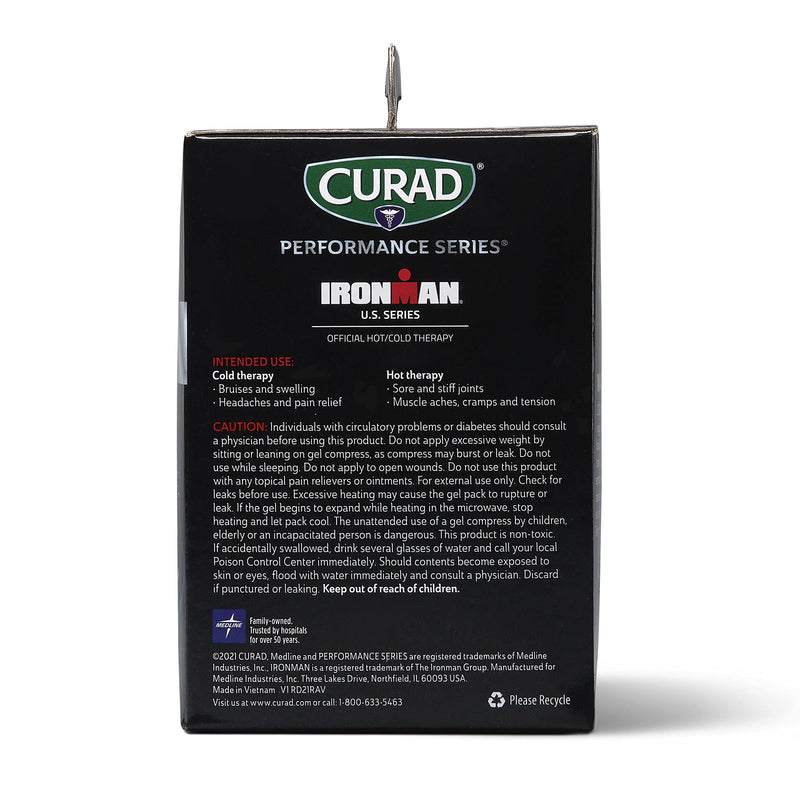 Curad Ironman Hot or Cold Reusable Compress, Reusable Ice Pack for Injuries, Small Compress is 5 in x 10.8 in, 2 Count - NewNest Australia