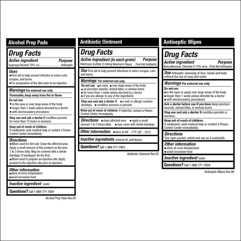 Be Smart Get Prepared 100 Piece First Aid Kit: Clean, Treat, Protect Minor Cuts, Scrapes. Home, Office, Car, School, Business, Travel, Emergency, Survival, Hunting, Outdoor, Camping & Sports - NewNest Australia