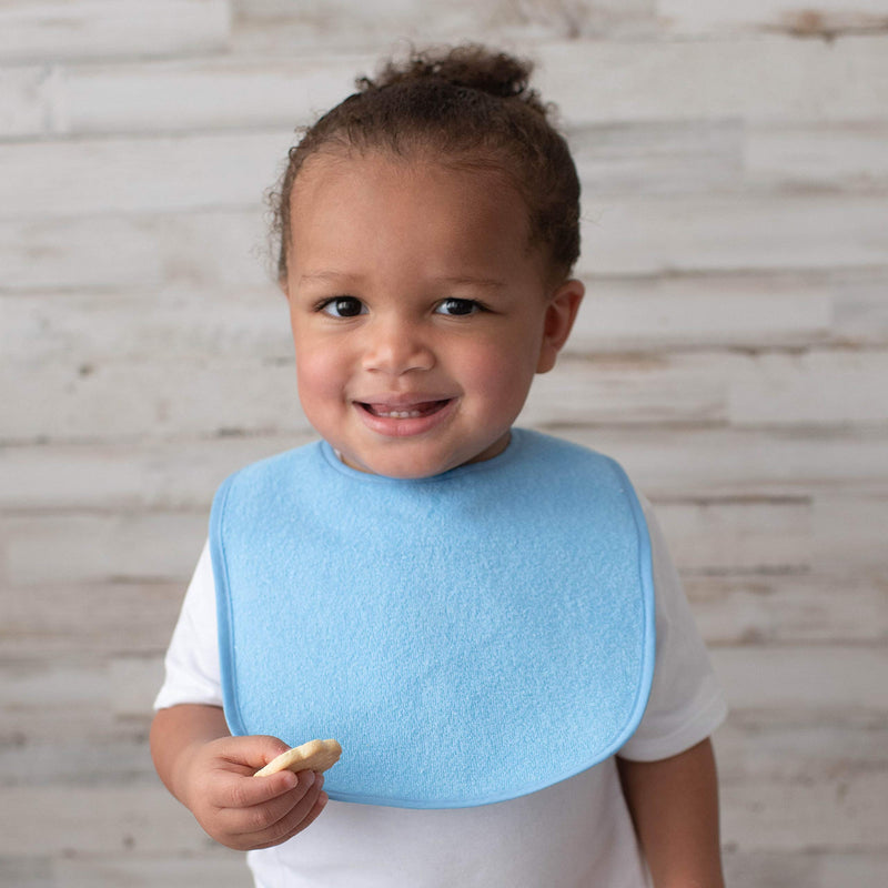 Neat Solutions 10 Pack Water Resistant Bib Set Blue/Grey Assorted - NewNest Australia