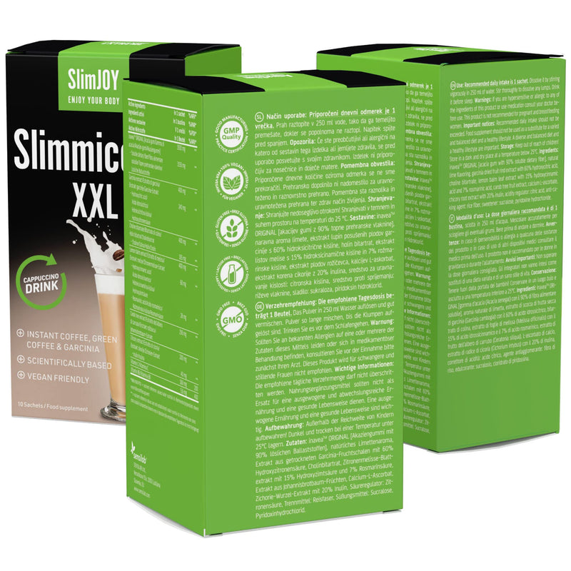 SlimJOY Slimmiccino XXL - with Garcinia Cambogia, green coffee extract and guarana extract (30 bags) 30 bags - NewNest Australia