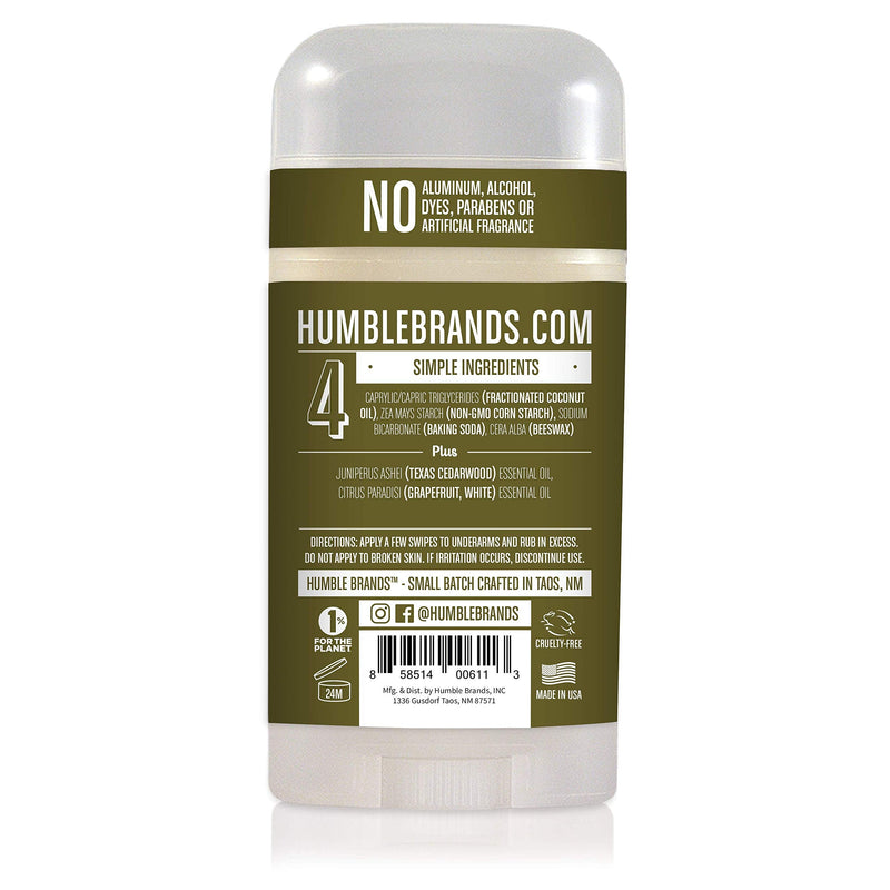 Humble All Natural Deodorant, Aluminum and Paraben Free, Cruelty Free Men’s and Women’s Deodorant, Assorted, 3-Pack 2.5 Ounce (Pack of 3) - NewNest Australia