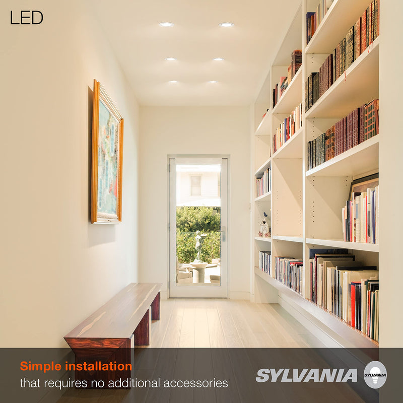 SYLVANIA LED Bulb RT 5"/6" Recessed Downlight Kit, 65W Equivalent, Efficient 9W, Dimmable, 625 Lumens, Warm White, 2700K, Contractor Series - 1 Pack (74405) Soft White 1 Count (Pack of 1) - NewNest Australia