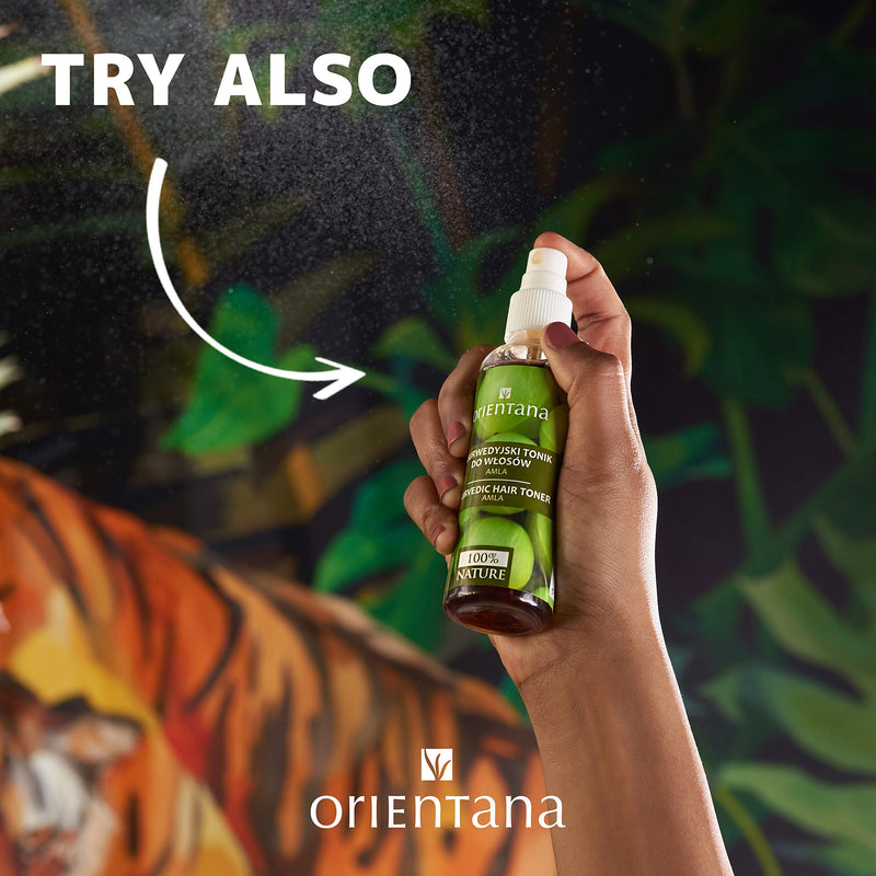 Orientana - Ayurvedic Hair Oil Amla & Bhringraj | Neem Coconut Almond Oil & Vitamin E | 100% Natural Vegan & Anti Dandruff | Stimulates Hair Growth | Prevents Hair Loss - 105 ml - NewNest Australia