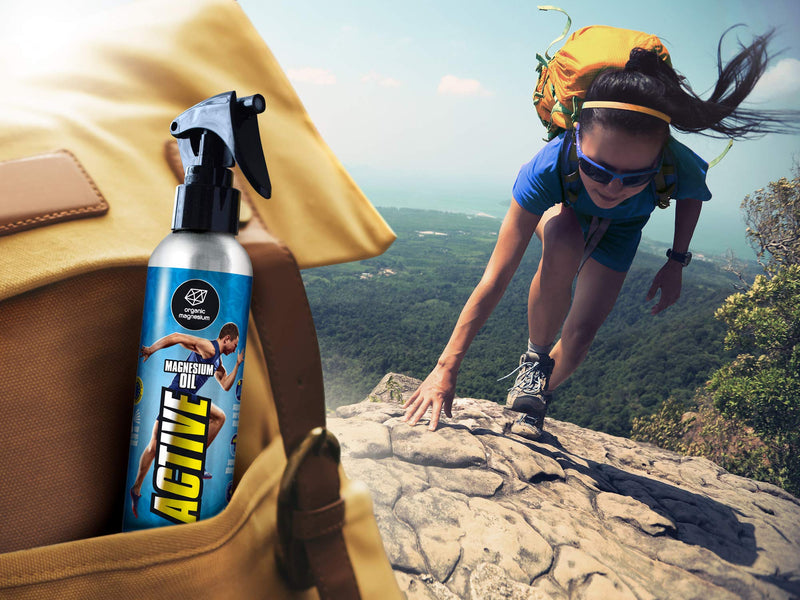 Zechstein Magnesium Spray Active 250 Ml - Magnesium Oil By Organic Magnesium | Pure | Perfect For Sports & Muscle Relaxation | Liquid Magnesium Chloride Oil Concentrate | Natural & Pure - NewNest Australia