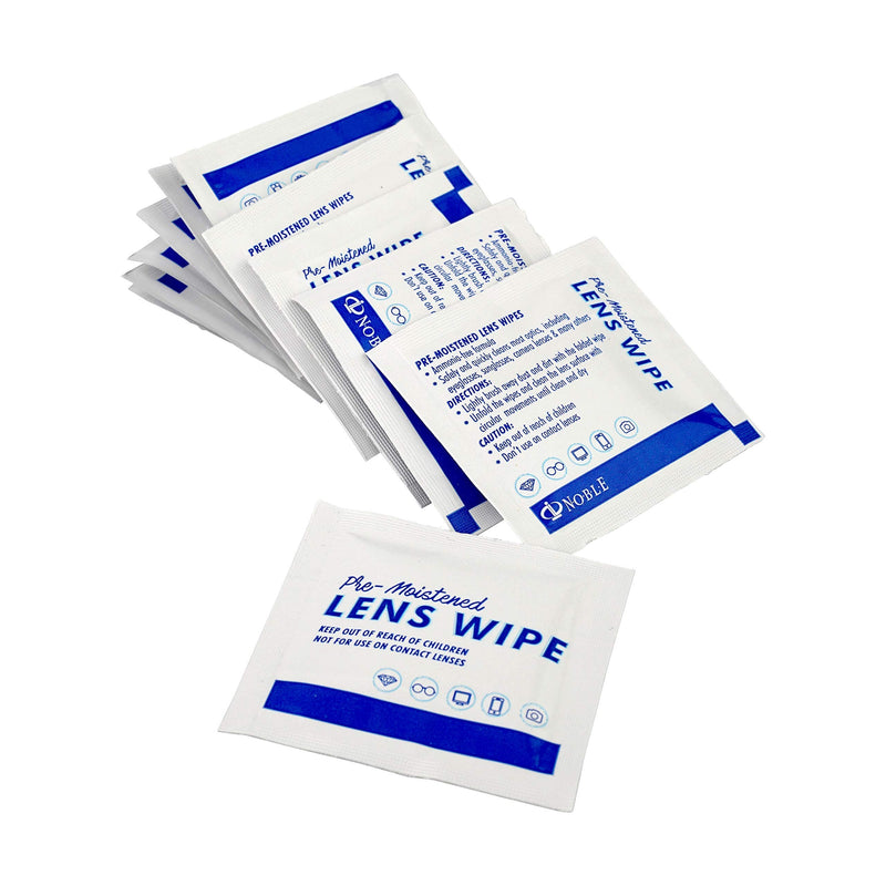 Noble Pre-moistened Lens Wipes Individually Wrapped - Lens and Screen Cleaning Wipes - Great for Eyeglasses, Cell Phones, Camera Lenses, Screens, Keyboards, and Other Delicate Surfaces (30 Wipes) 30 Count - NewNest Australia
