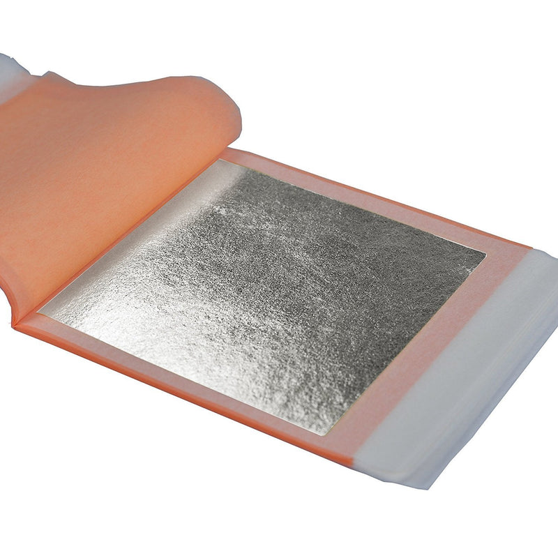 Barnabas Blattgold - Genuine Silver Leaf Sheets, Professional Quality Booklets (Transfer, 3.75", 25 Sheets, Silver) Transfer, 3.75", 25 sheets - NewNest Australia