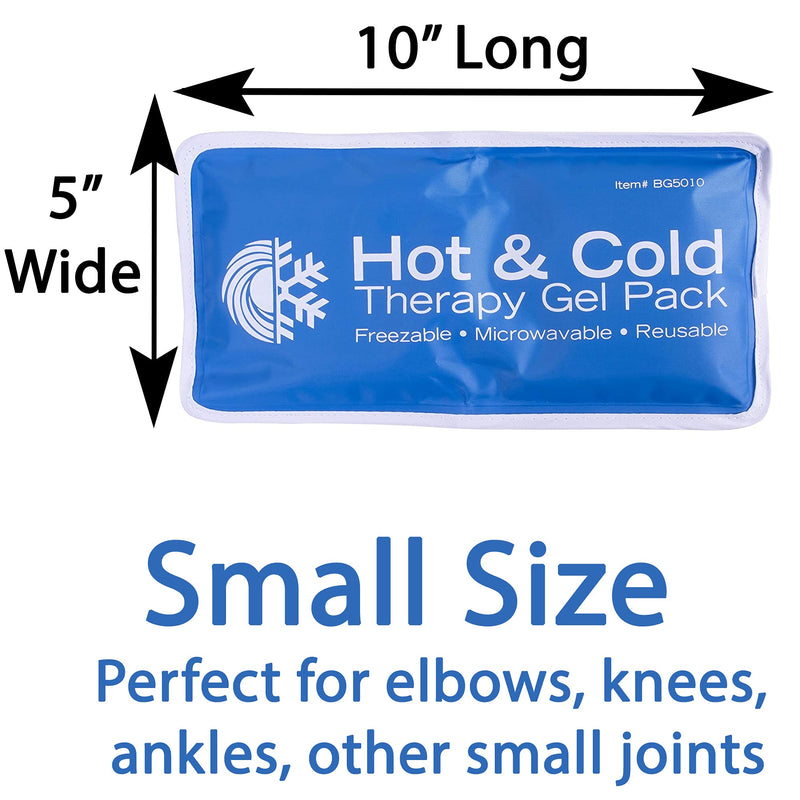 Roscoe Gel Ice Pack and Ice Packs for Injuries Reusable, Ice Pack for Back, Shoulder, Knee, 5 x 10 Inches Small - NewNest Australia