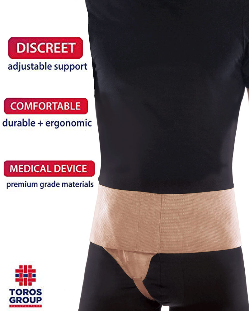 TOROS-GROUP Hernia Inguinal Hernia Belt Support for Reducible Inguinal Hernia Hernia Truss (Right X-Small, Beige) Right X-Small Beige - NewNest Australia