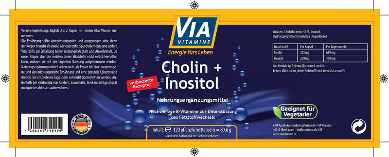 Choline & Inositol 120 caps - NewNest Australia