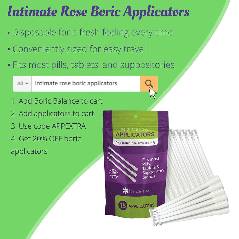 Boric Acid Vaginal Suppositories - 30 Count (600mg) + 7 Applicators - Made in USA - Helps Fight Against BV, Yeast Infections, Odor - Promote pH Balance for Women Vaginal Health 1 - NewNest Australia