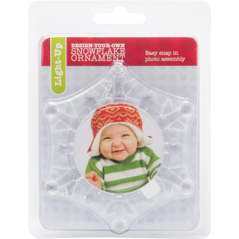 NewNest Australia - Neil Enterprises, Inc Light Up Photo Snowflake Ornament 