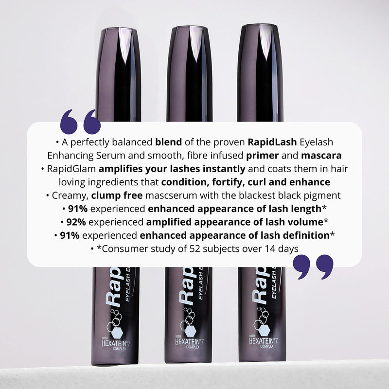 RapidGlam Eyelash Enhancing Mascserum, a Eyelash Primer, Serum and Mascara in One, for an Enhanced Appearance of Lash Definition, Volume and Length, 4g - NewNest Australia