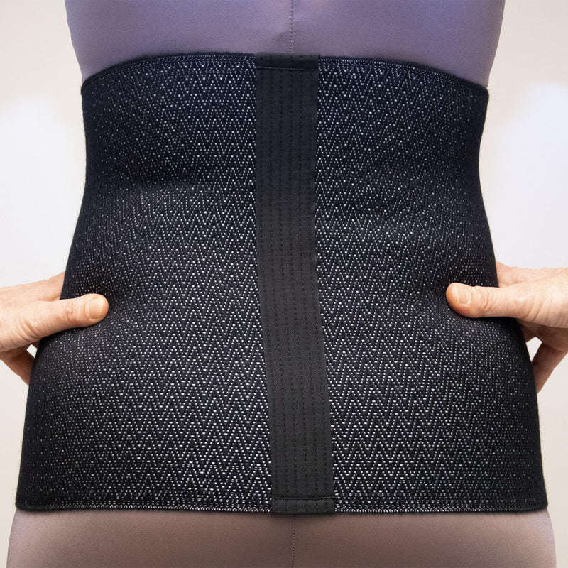 BODYPERFECT kidney warmer for men and women, back bandage made of wool, heat belt, back warmer men's kidney belt, kidney protection, thermal belt (black, XL) black - NewNest Australia