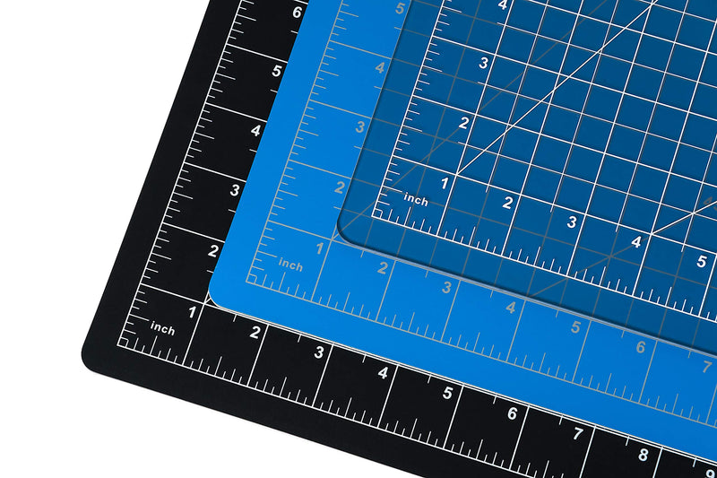 Dahle Vantage 10670 Self-Healing Cutting Mat, 9"x12", 1/2" Grid, 5 Layers for Max Healing, Perfect for Crafts & Sewing, Black 9" x 12" - NewNest Australia