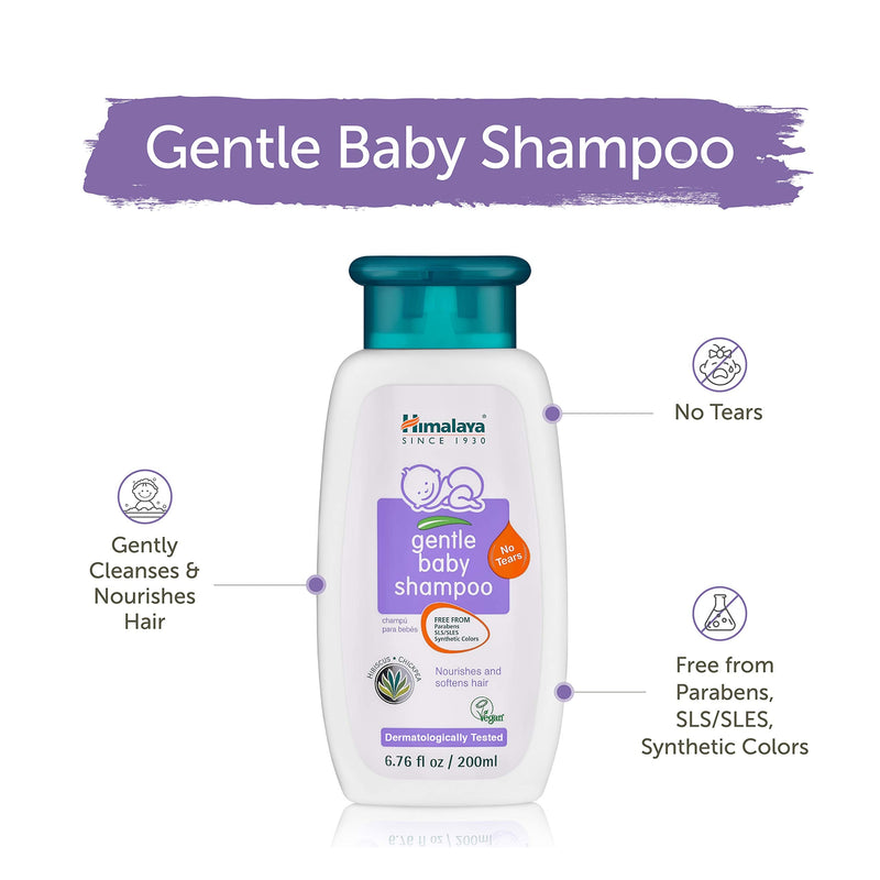 Himalaya Gentle Baby Shampoo for Baby-Soft Hair & Scalp Soothing Moisture, 6.76 oz 6.76 Fl Oz (Pack of 1) - NewNest Australia