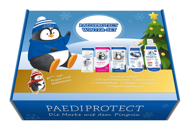 Paediprotect Winter Set 6 Baby & Children'S Products Skin Care With 1 X Wind & Weather Cream, 1 X Hand Cream, 1 X Face Care, 1 X Care Oil, 1 X Care Bath & 1 X Hand Warmer, Care Set Women Children Gift - NewNest Australia