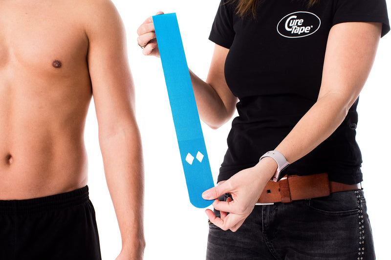 Curetape Kinesiology Tape (5 Cm X 31.5 M, Blue) | Waterproof And Latex-Free Kinesio Tape | Kinesio Tape With T√Úv Certificate | Sports Tape For Professionals | Physio Tape For Injuries And Complaints - NewNest Australia