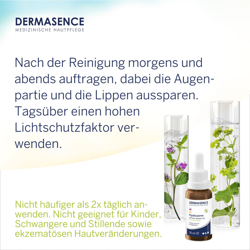 DERMASENCE Hyalusome Retinol Serum plus, 30 ml, cell stimulating, skin smoothing - NewNest Australia