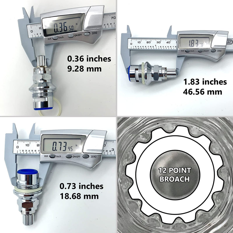 Generic P-P Faucet Ceramic Disc Stem, Quarter Turn, For Cold Water Applications - NewNest Australia