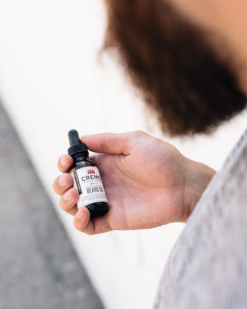 Cremo Beard Oil, Forest Blend - Restores Moisture, Softens And Reduces Beard Itch for All Lengths Of Facial Hair, 1 Ounce - NewNest Australia