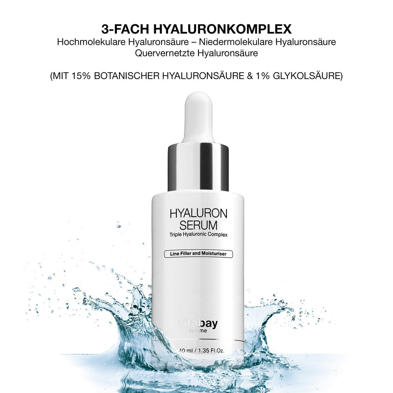 Vitabay Hyaluronic Acid Serum 40 ml • Triple hyaluronic acid for dry facial skin & anti-aging - NewNest Australia