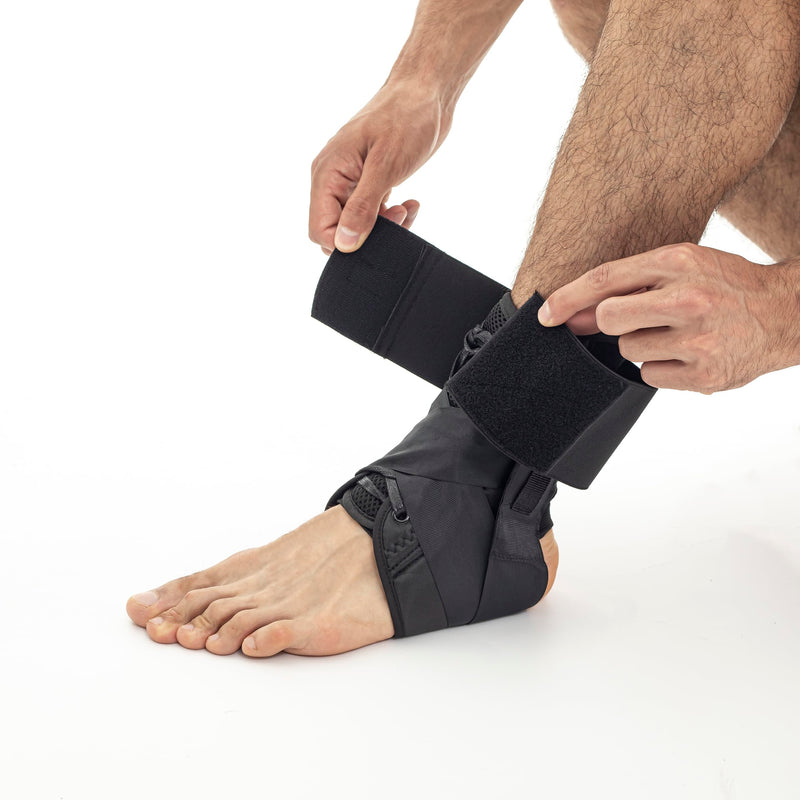 Ankle Brace For Lacing. Adjustable Ankle Brace, Professional And Flexible Ankle Brace. Foot Brace For Ankle Support, Stabilizer For Sprained Ankles And Joints (M) - NewNest Australia