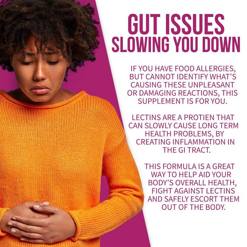 Lectin Defense by GoBiotix | Blocker for Interfering Dietary Lectins | Aids in Intestinal Health w/ Immune Support | Digestive Enzyme Supplement for Women & Men | Non-GMO + Gluten Free | 60 Caps - NewNest Australia