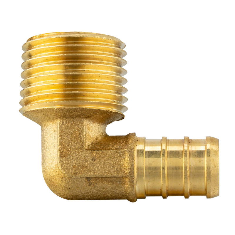 (Pack of 10) EFIELD PEX 1/2"x1/2" MALE THREADED NPT ELBOW BRASS CRIMP FITTINGS-10 PIECES - NewNest Australia