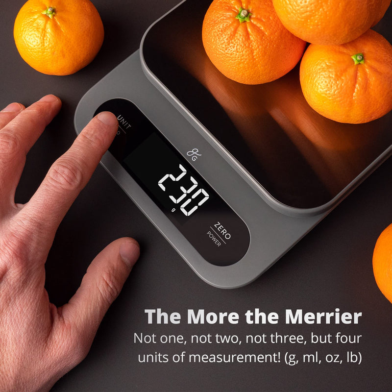 Greater Goods High Capacity Kitchen Scale - A Premium Food Scale That Weighs in Grams & Ounces w/ a 22 Pound Capacity | Feat. a Hi-Def LCD Screen and Stainless Steel Platform | Designed in St. Louis - NewNest Australia