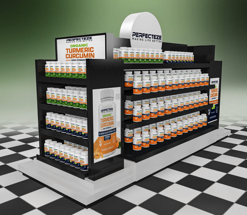 Organic Turmeric Curcumin High Strength and Black Pepper with Ginger 120 Veg Capsules 2130MG Advanced Turmeric with Active Ingredient Curcumin Organic Vegan 120 Capsules (3 Month Supply) - NewNest Australia