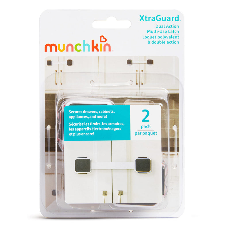 Munchkin Xtraguard Dual Action Multi Use Latches, 2 Count - NewNest Australia