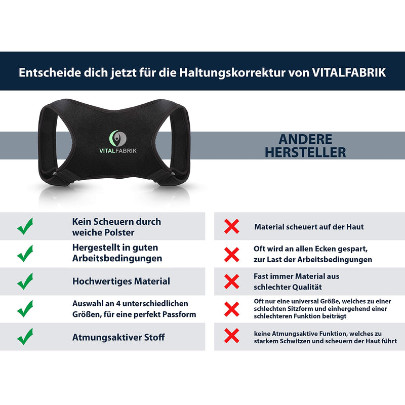 Winner 2020 Vitalfabrik Back Support Straight Holder For Posture Correction, Shoulder Strap, Back Stabilizer, Back Pain, Posture Correction, Back Women, Posture Correction, Back Men, Back Straightener, Men, Black, M - NewNest Australia