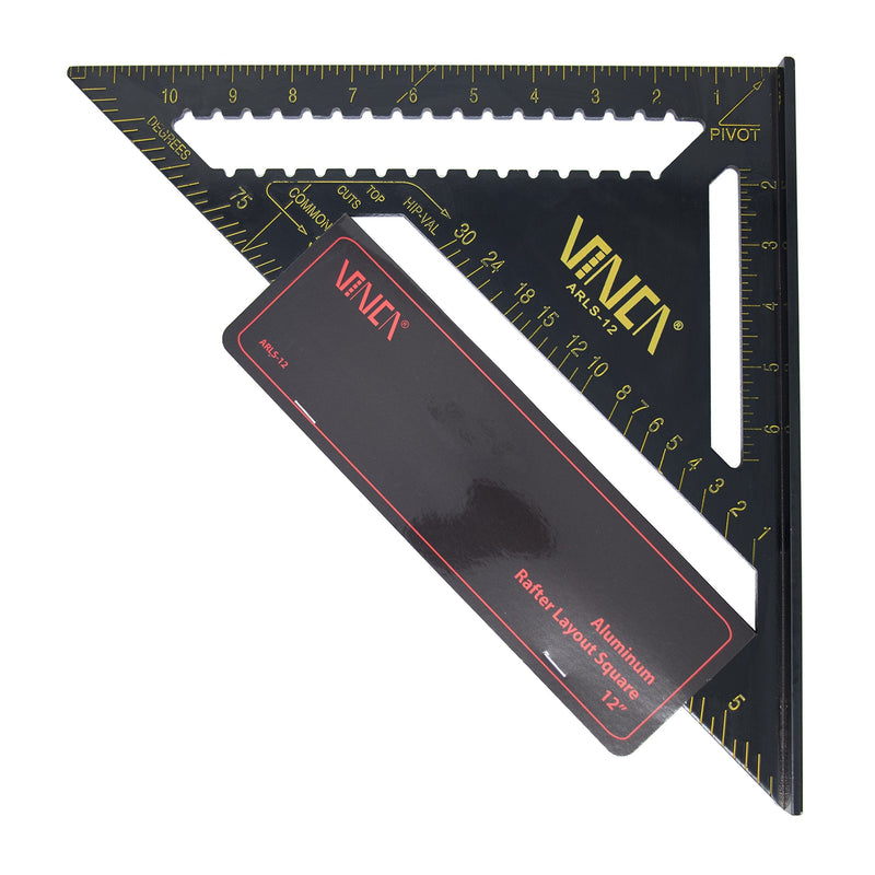 VINCA ARLS-12 Aluminum Rafter Carpenter Triangle Square 12 inch Measuring Layout Tool - NewNest Australia