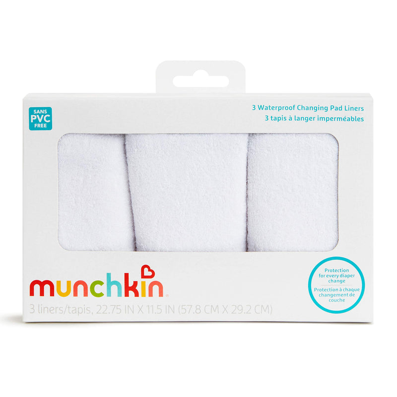 Munchkin Waterproof Changing Pad Liners, 3 Count 3 Count (Pack of 1) - NewNest Australia