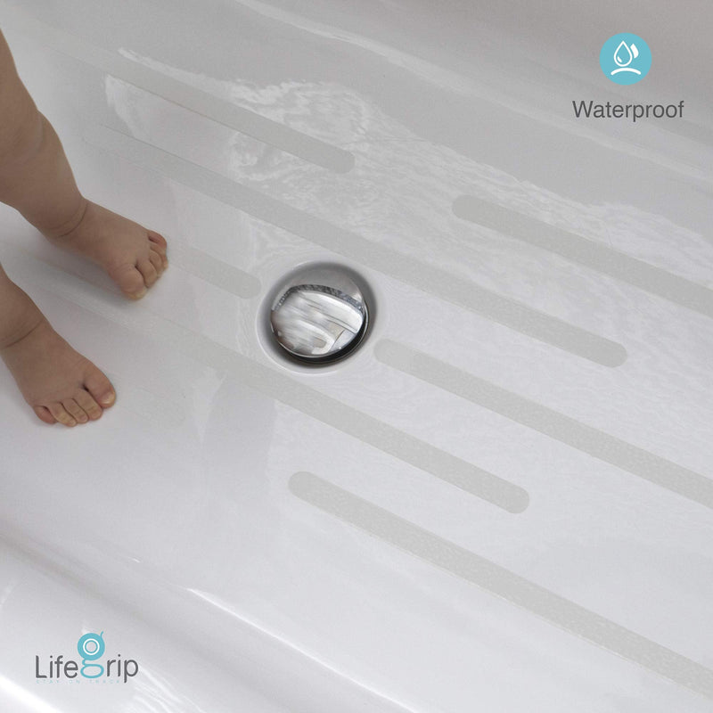 LifeGrip Anti Slip Transparent Anti Slip Tape, 1 inch by 30 feet, Non-Slip Traction Grip Tape to Tubs, Boats, Stairs, Clear, Soft, Comfortable for Bare feet (1" X 30') 1" X 30' - NewNest Australia