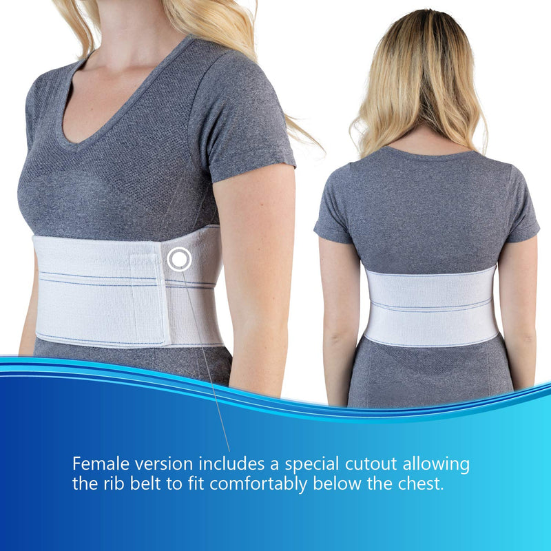 NYOrtho Elastic Rib Support Belt - Torso Compression Rib Brace Treatment Wrap for Natural Healing (Teen/Petite Female - Fits 20"-30" Chest) 20-30 Inch (Pack of 1) - NewNest Australia