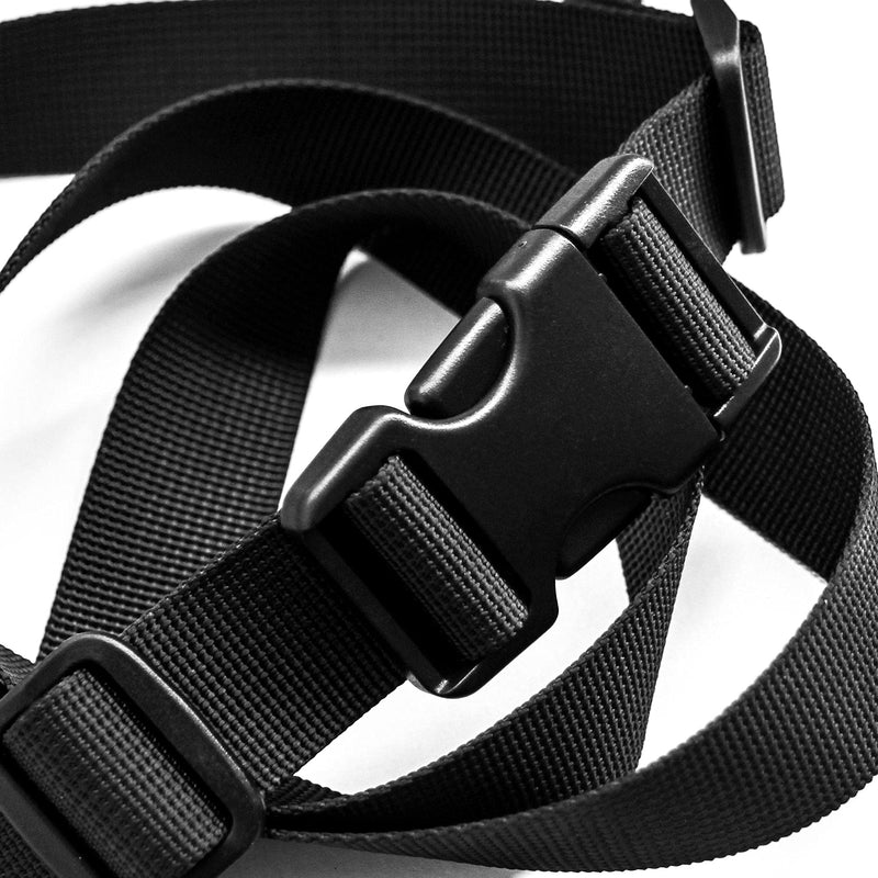 Buckles Straps Set of 1 inch: 10 pcs Quick Side Release Plastic Buckle Dual Adjustable + 12 Yard Black Nylon Webbing Strap Band + 20 pcs Tri-glide Slide Clip, No Sewing Required Heavy Duty Durable 31 - NewNest Australia