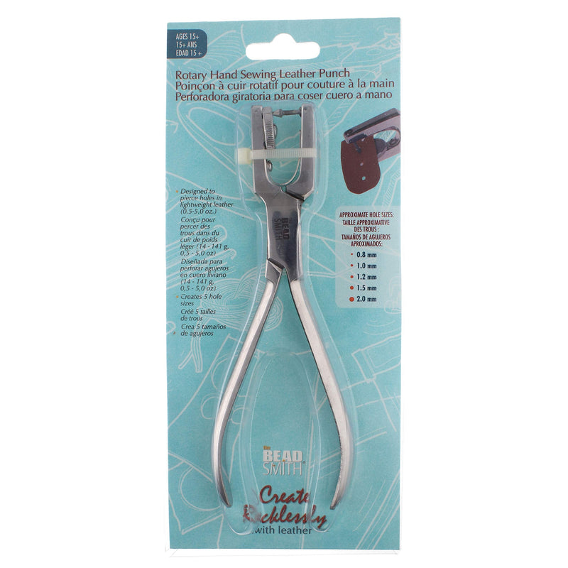 The Beadsmith Leather Rotary Hand-Sewing Leather Punch Tool, 5 Different-Size Holes, Jewelry-Making Supplies and Leather Working Tools. - NewNest Australia