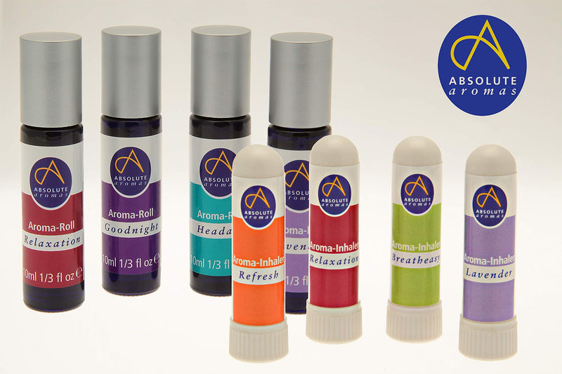Absolute Aromas Lavender Aroma-Roll Roller Ball - Contains 100% Pure, Natural, Organic Lavender Essential Oil - A Light Calming essential oil blend to Soothe and Balance (Lavender) - NewNest Australia