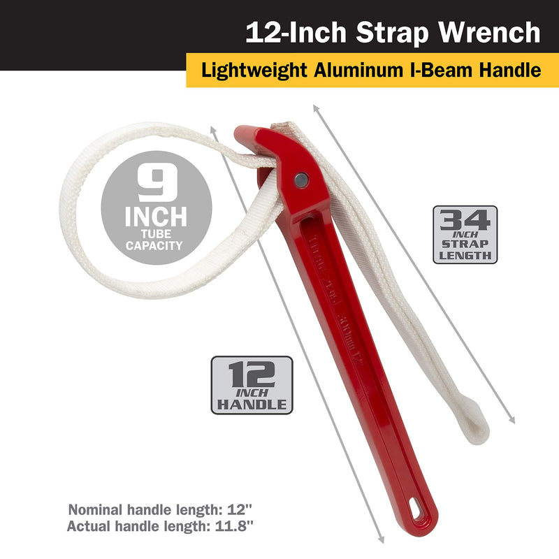 Titan 21315 12-Inch Strap Wrench, 12" Handle - NewNest Australia