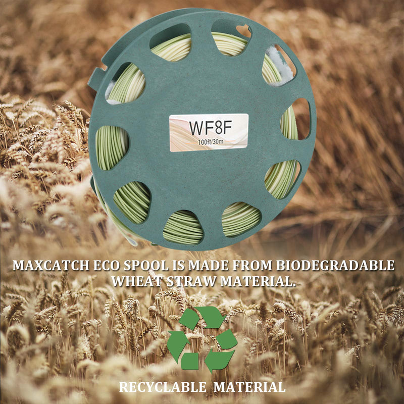 M MAXIMUMCATCH Maxcatch Fly Line Weight Forward WF2/3/4/5/6/7/8F 80-100F with 2 Welded Loop Special Design for Fly Fishing Trout LT(Beige/Sage) WF4F-90ft - NewNest Australia