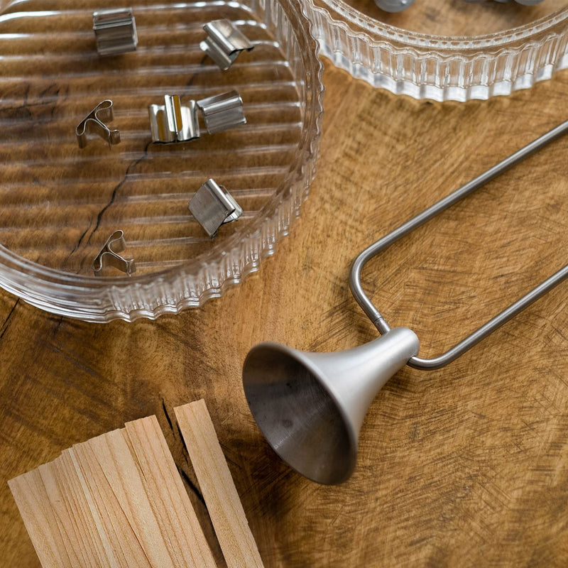 Wooden Wicks for Candle Making - 100pcs Candle Wicks for Soy Wax with Metal Clips at Base - Cracking Wood Wicks for Candles Making Home Décor Candle DIY - Wick Holders for Candle Making - NewNest Australia