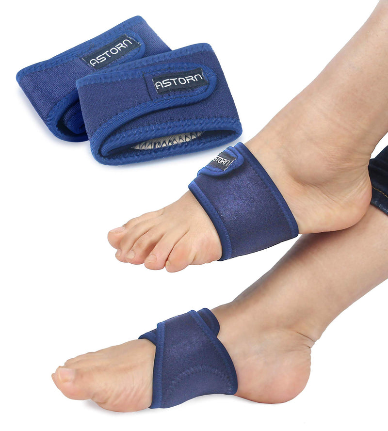 Astorn Foot Pain Relief Arch Support Brace for Women & Men Set of 2 | Compression Arch Support Sleeves with Comfort Gel Cushions | Adjustable Plantar Fasciitis, Bunion and Arch Pain Relief Brace - NewNest Australia