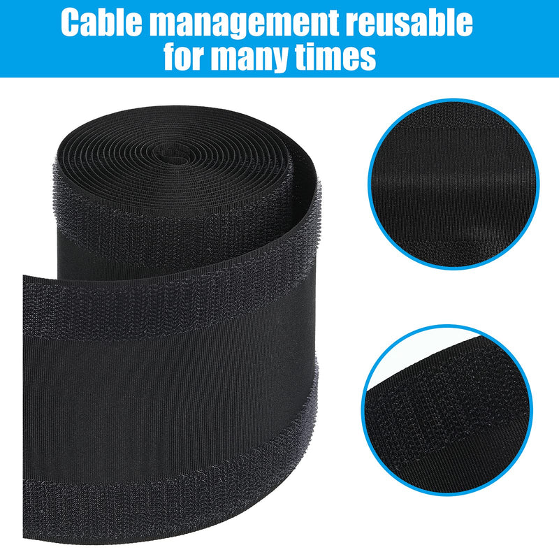 Cable Grip Floor Cable Cover Cords Cable Protector Cable Management Only for Commercial Office Carpet (Black,3 Pieces) 3 Pieces Black - NewNest Australia