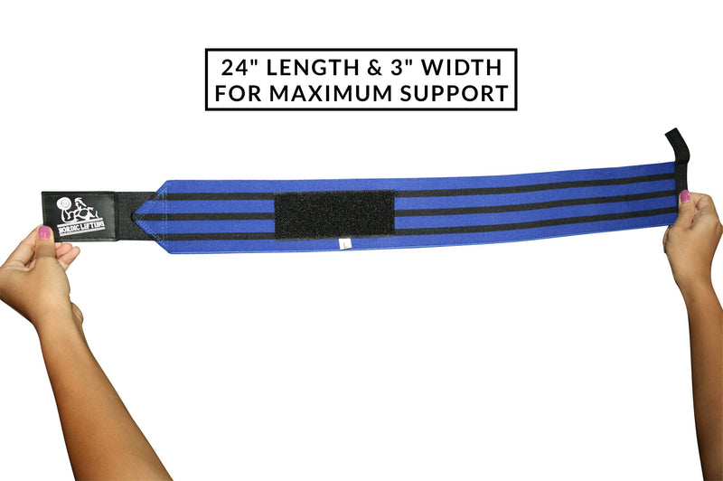 Nordic Liftingtm Wrist Wraps With Thumb Loop (1 Pair/2 Bandages) For Weightlifting, Powerlifting, Strongman, Gym, Crossfit, Crossfit, Bodybuilding, For Men And Women, High Quality Sports Accessory, Extremely Durable - NewNest Australia