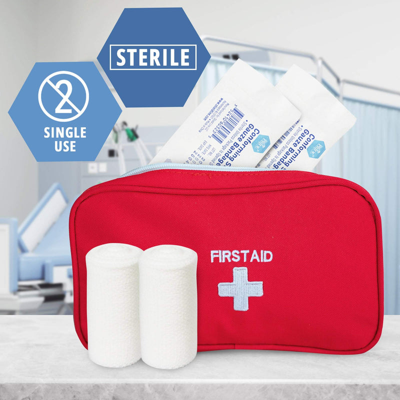 Medpride Conforming Stretch Gauze Bandages 12 Rolls 3'' x 4.1 Yards| Sterile Latex Free First Aid Pads | Wound Care Rolled Dressing Wrap | Medical Non-Adherent Mesh Bandages 3x147.6 Inch (Pack of 12) - NewNest Australia
