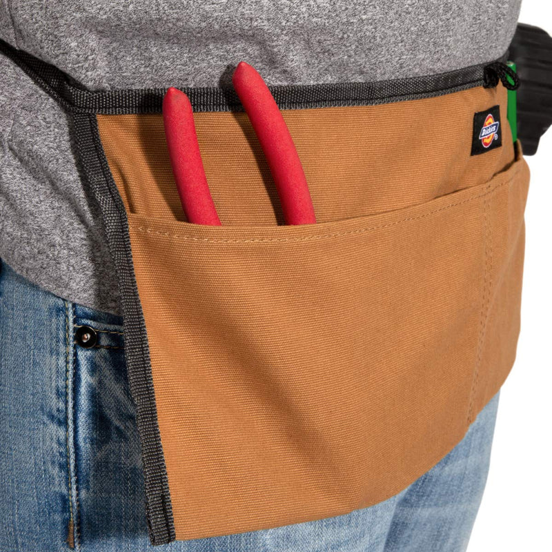 Dickies 2-Pocket Canvas Work Waist Apron, Suitable for Woodworkers, Artists, and other Craftspeople, Tan/Grey - NewNest Australia